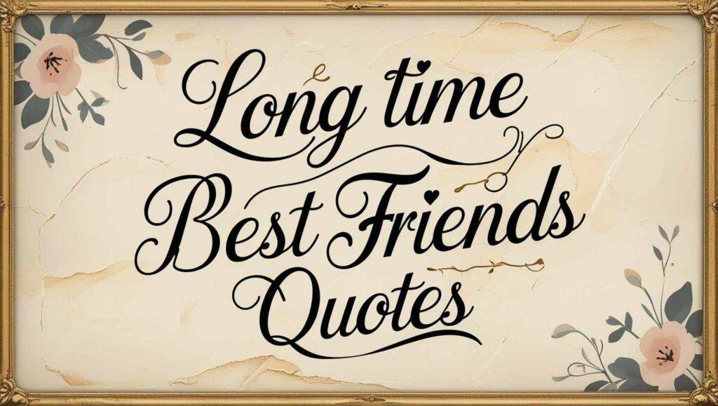 70+ Timeless Long Time Best Friends Quotes