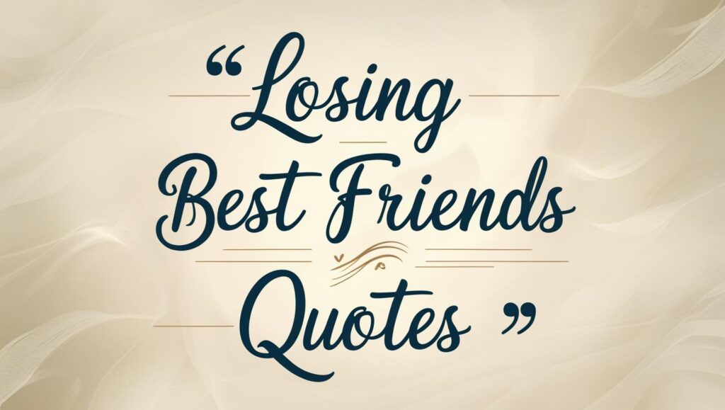 50+ Painful Losing Best Friends Quotes