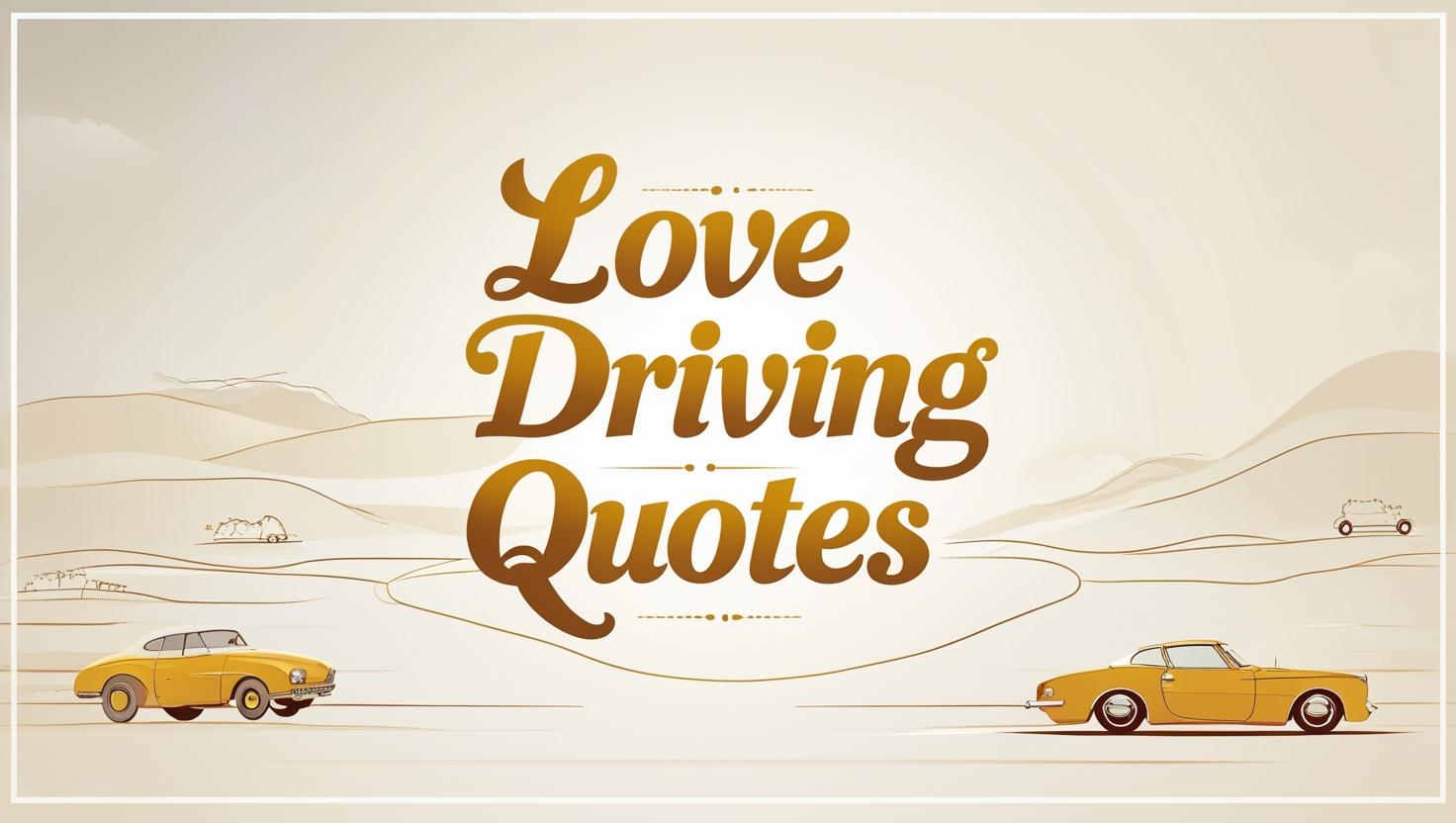60+ Love Driving Quotes