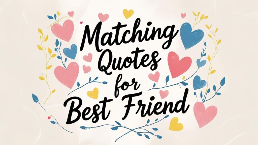 40+ Matching Quotes For Best Friend