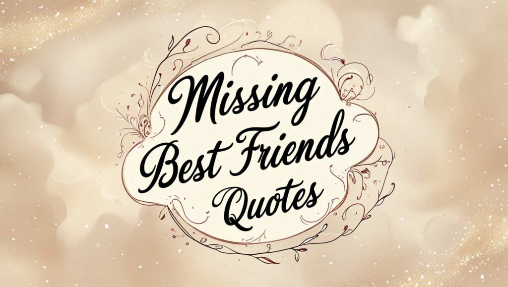100+ Emotional Missing Best Friends Quotes