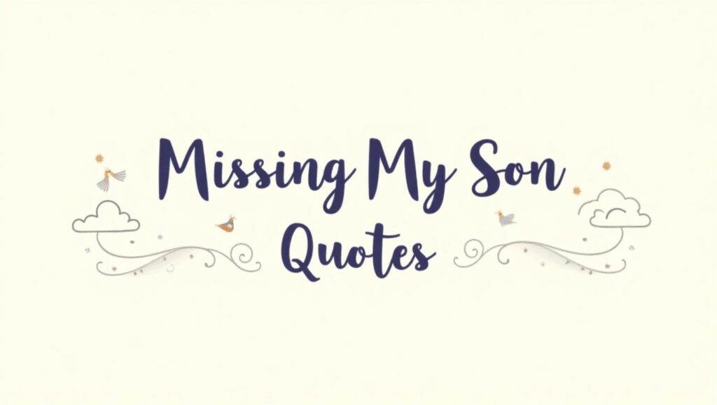 70+ Heartfelt Missing My Son Quotes to Express Love
