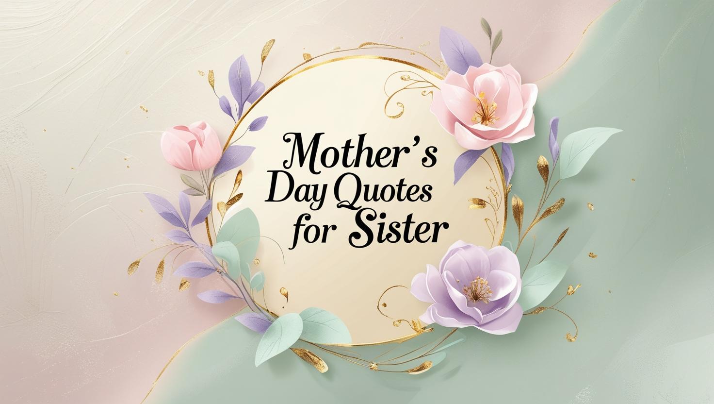 60+ Mother’s Day Quotes for Sister to Make Her Smile