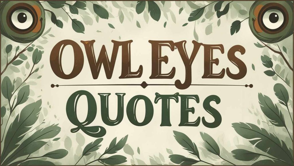 30+ Owl Eyes Quotes