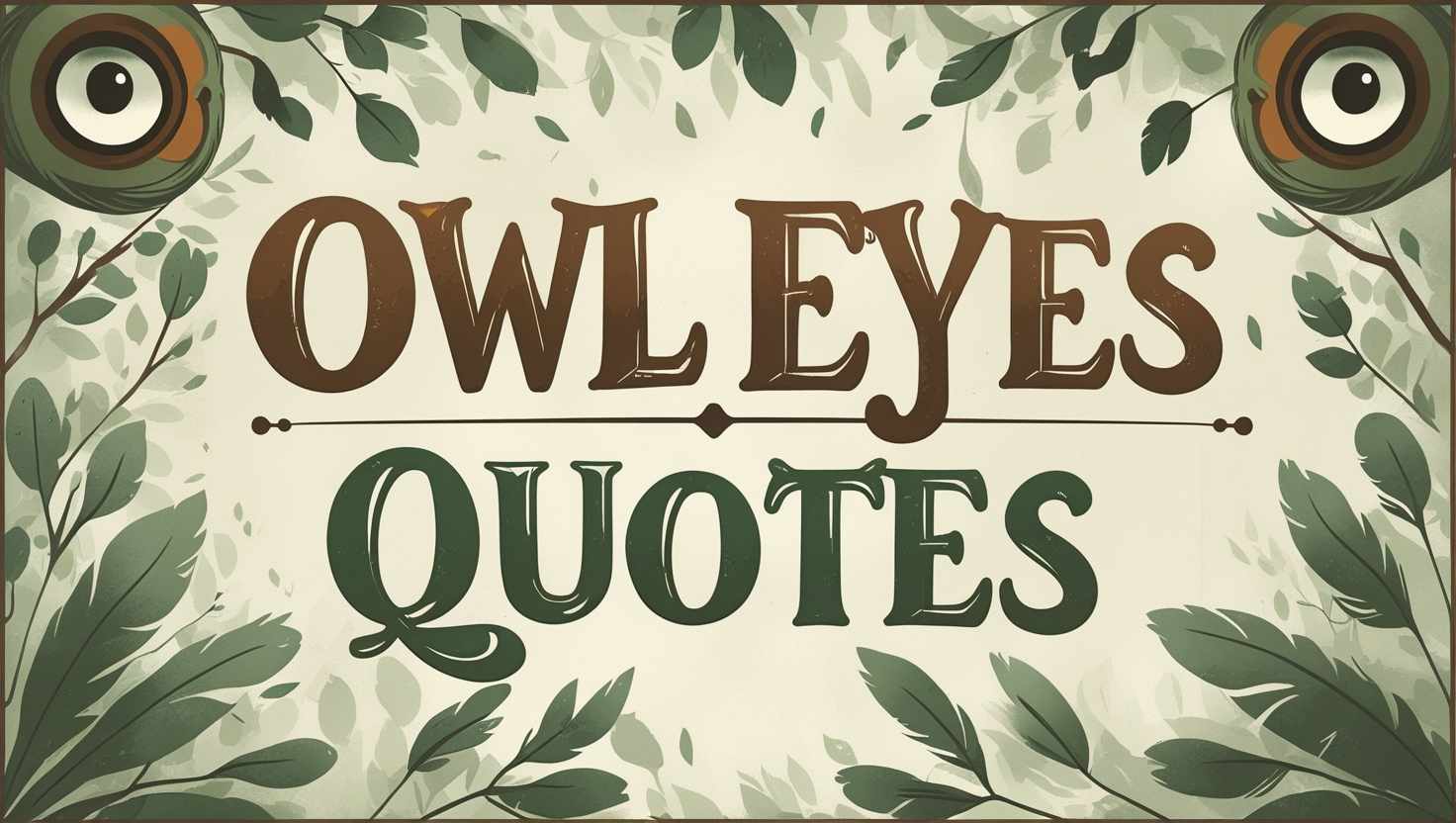30+ Owl Eyes Quotes