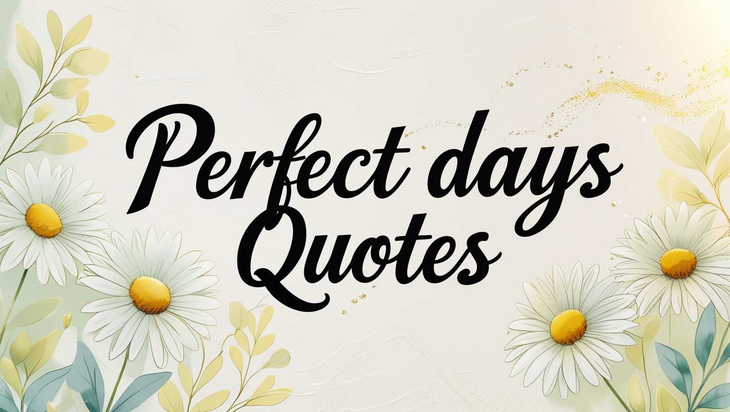 100+ Perfect Days Quotes