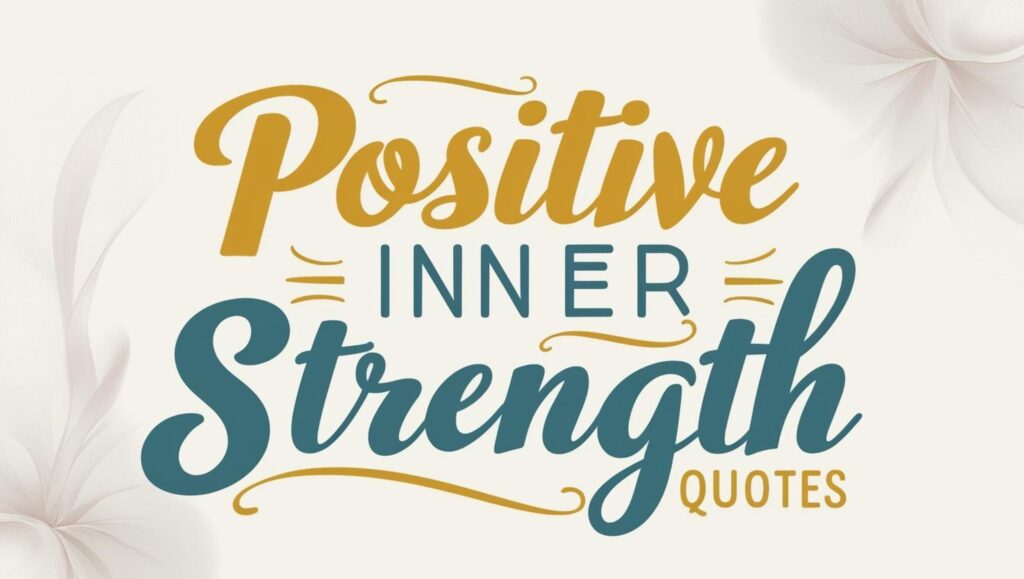50+ Positive Inner Strength Quotes for a Stronger You