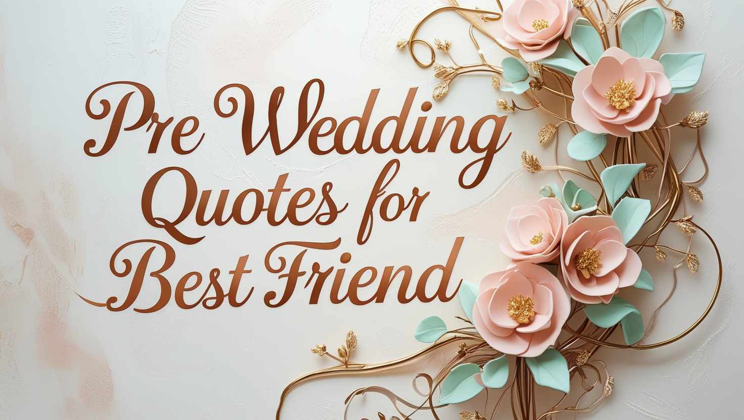 60+ Pre Wedding Quotes For Best Friend