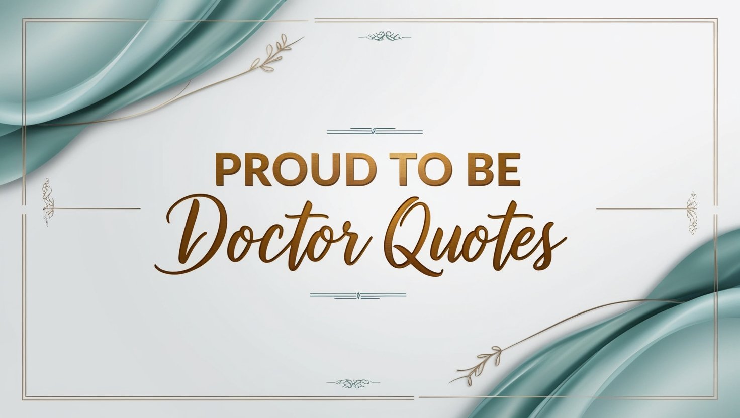 80+ Proud to Be Doctor Quotes