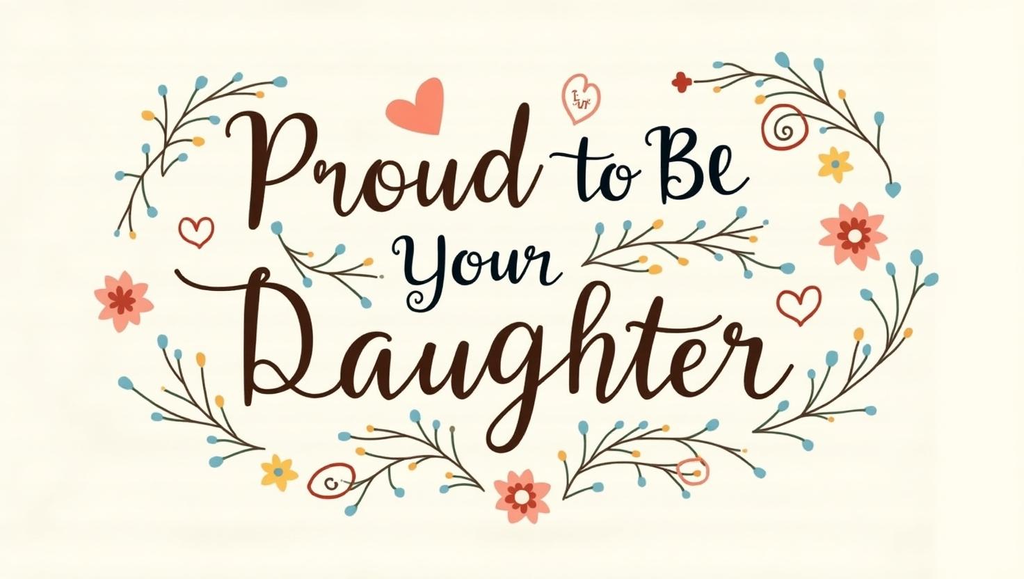 90+ Proud to Be Your Daughter Quotes