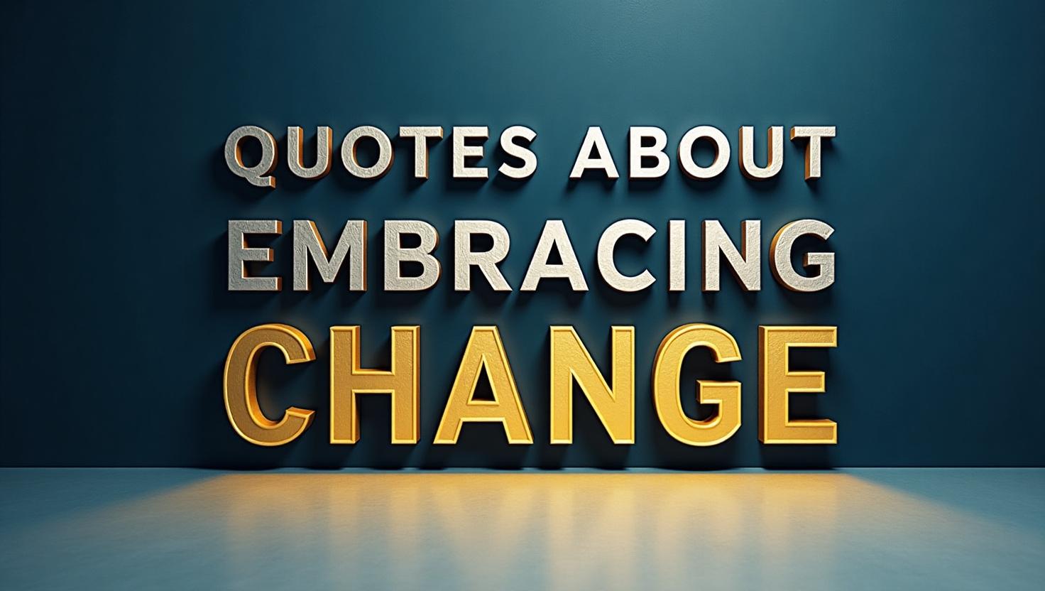 60+ Motivational Quotes About Embracing Change