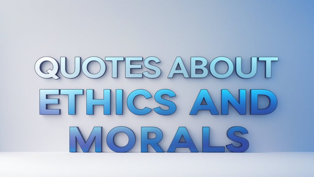 60+ Quotes About Ethics And Morals
