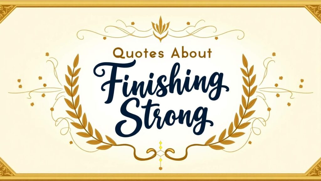 60+ Quotes About Finishing Strong to Keep Going