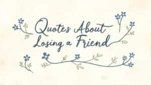 70+ Quotes About Losing a Friend and Moving On