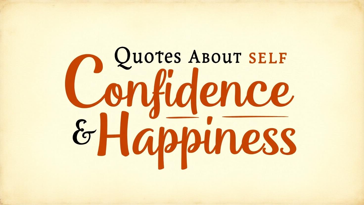 30+ Strengthening Quotes About Self-Confidence and Happiness