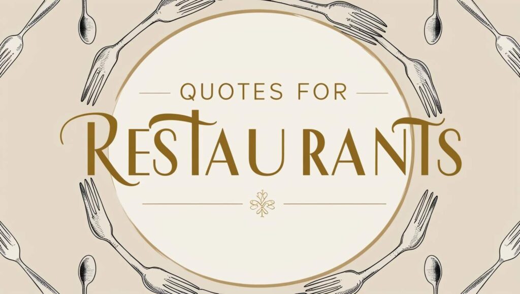 60+ Quotes For Restaurants to Satisfy Your Cravings