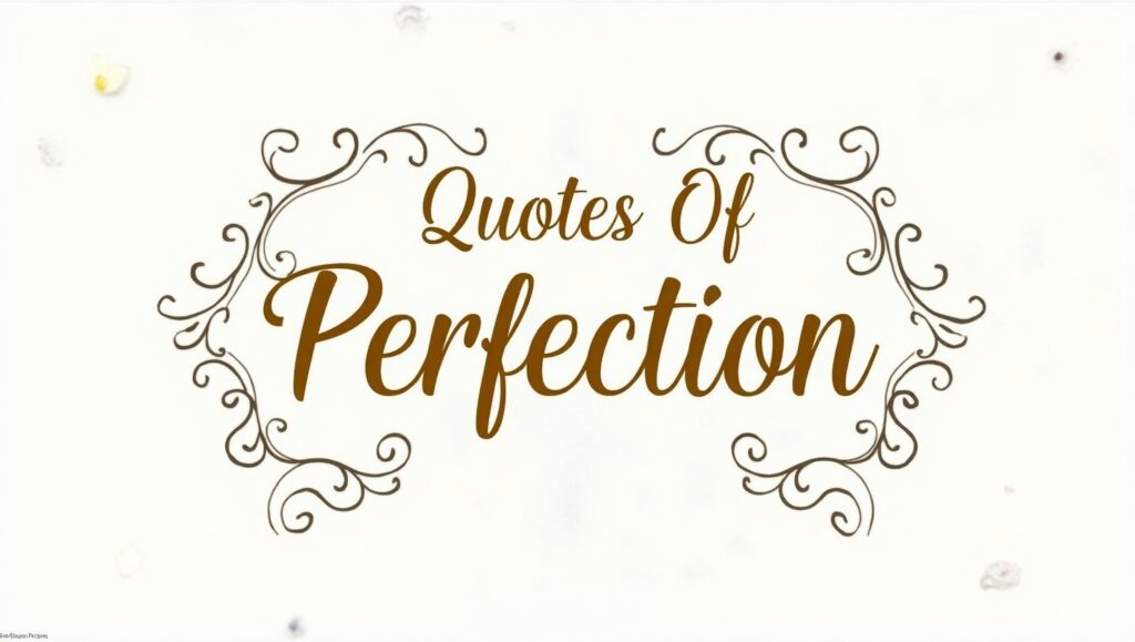 50+ Quotes Of Perfection for a Flawless Mindset