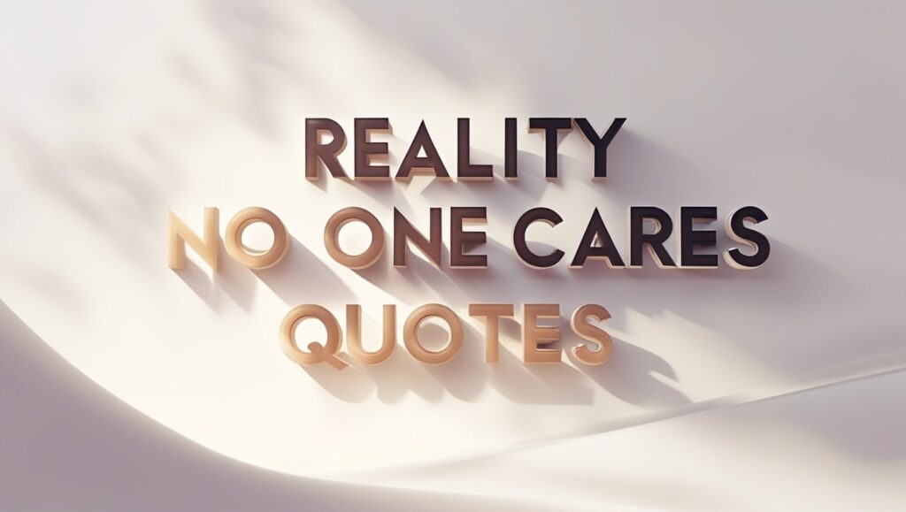 50+ Harsh Reality No One Cares Quotes
