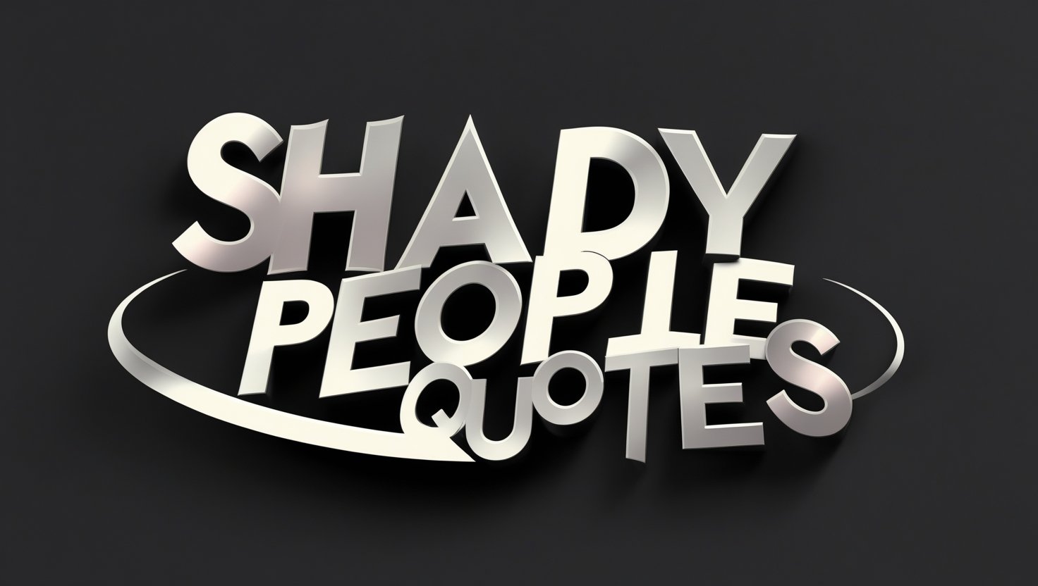 50+ Shady People Quotes