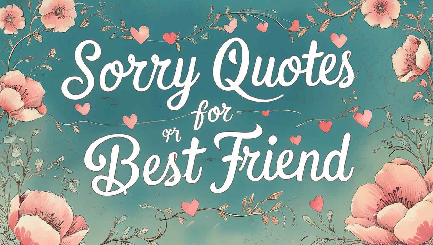 80+ Sorry Quotes For Best Friend