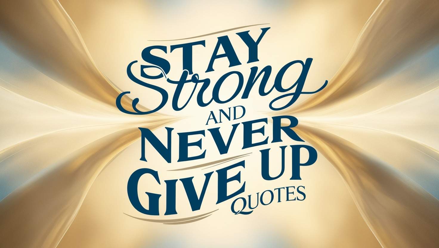 100+ Stay Strong and Never Give Up Quotes