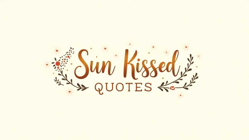 60+ Radiant Sun Kissed Quotes