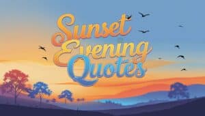 60+ Sunset Evening Quotes