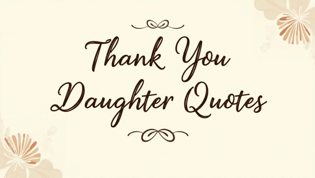 60+ Grateful Thank You Daughter Quotes