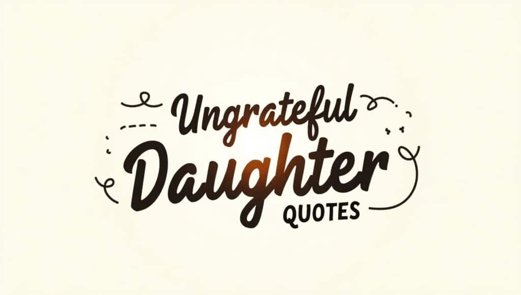 50+ Eye-Opening Ungrateful Daughter Quotes