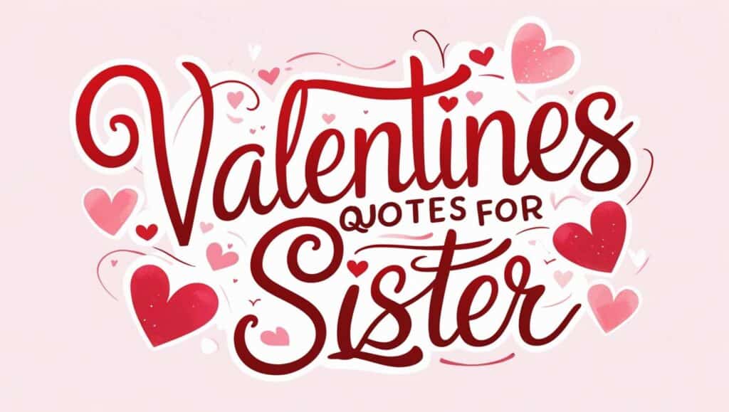 70+ Valentines Quotes for Sister to Show Your Love