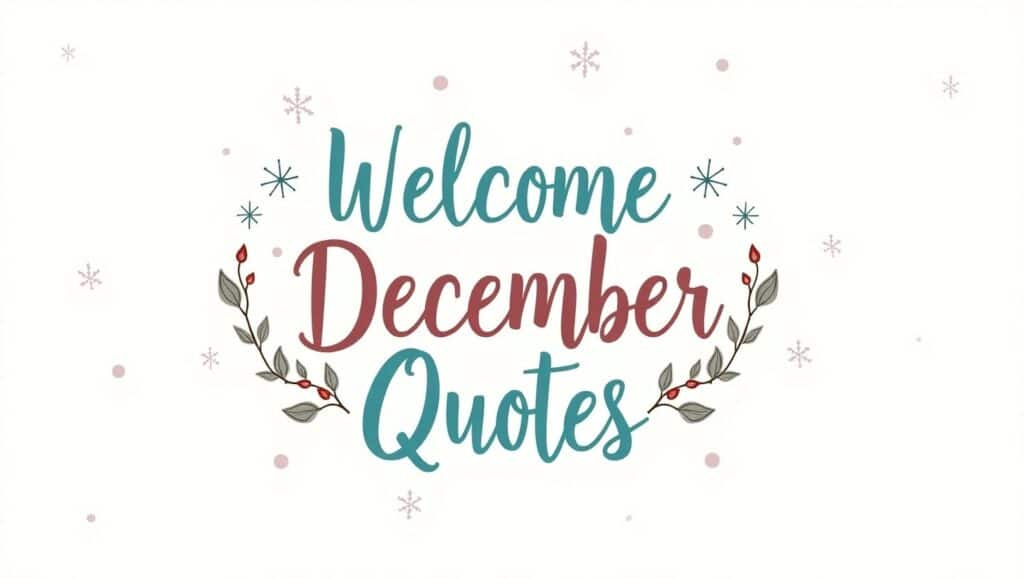 70+ Cheerful Welcome December Quotes
