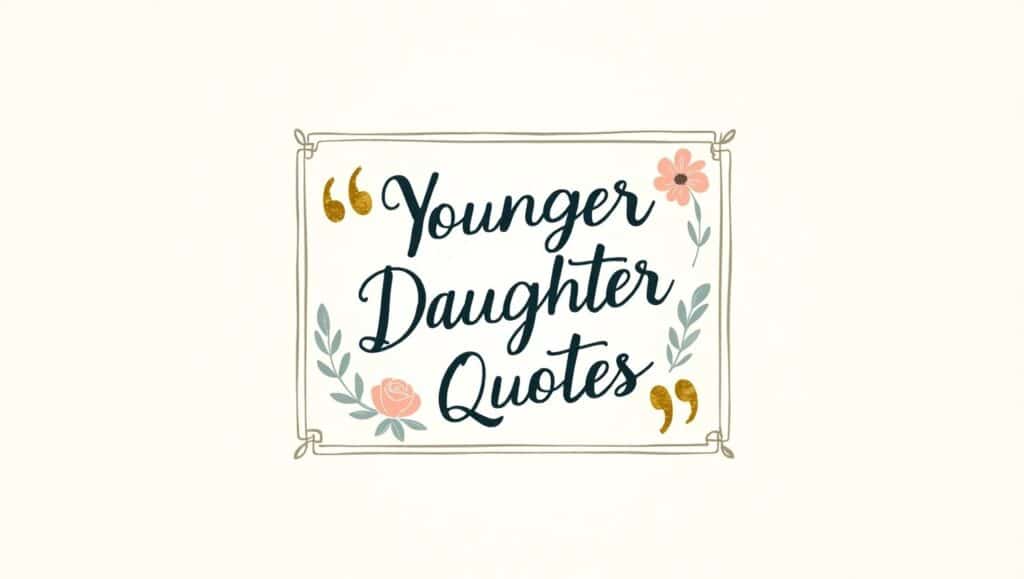 70+ Adorable Younger Daughter Quotes