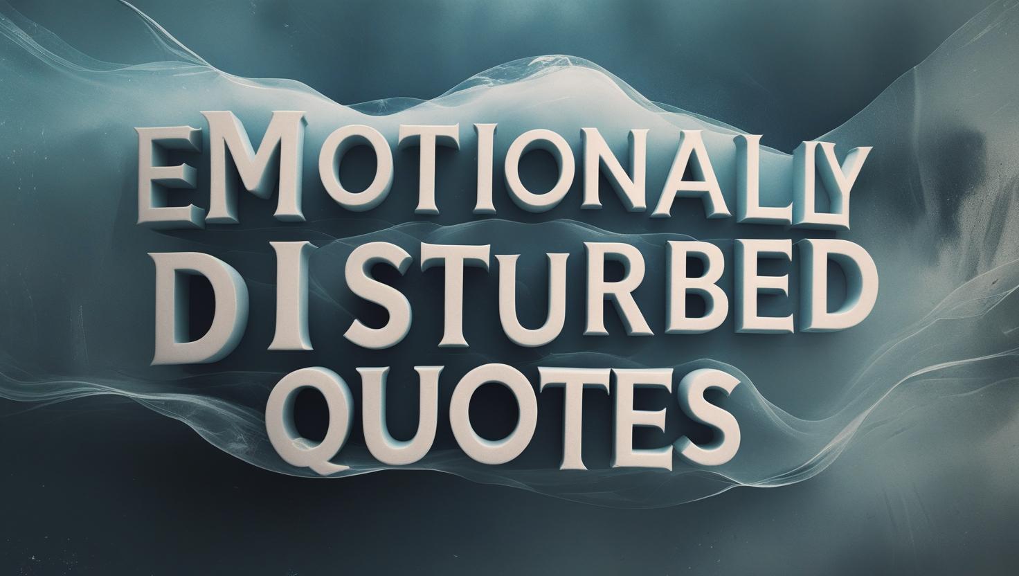 80+ Emotionally Disturbed Quotes